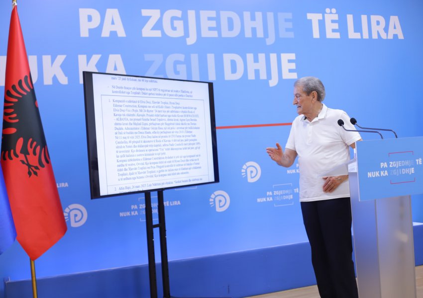 Berisha: Rama shpërbleu në mënyrë të paligjshme kartelin Troplini për blerjen e votave duke u dhënë 40 mijë metër katrorë tokë publike për ndërtimin e kullave te stadiumi i Durrësit