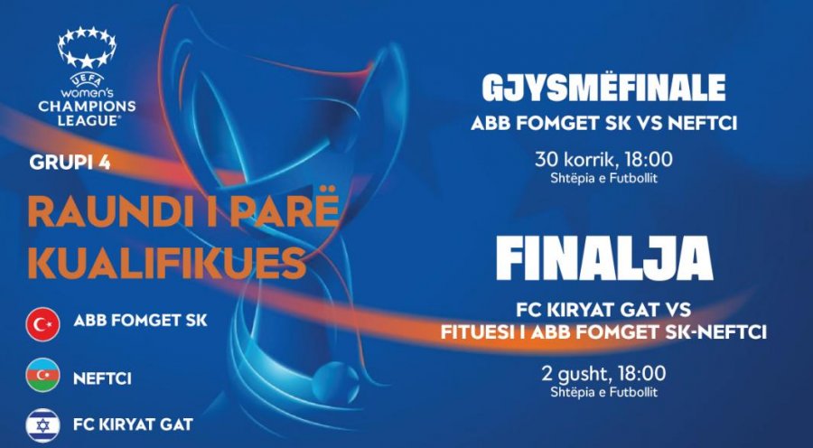 FSHF organizon mini-turneun e raundit të parë të Grupit 4 të Champions League për vajza