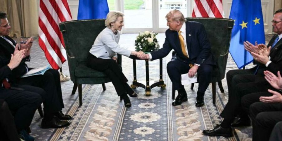 Euro bie ndjeshëm pas marrëveshjes BE-SHBA: Gjermania dhe Franca shprehin shqetësim për tarifat e reja