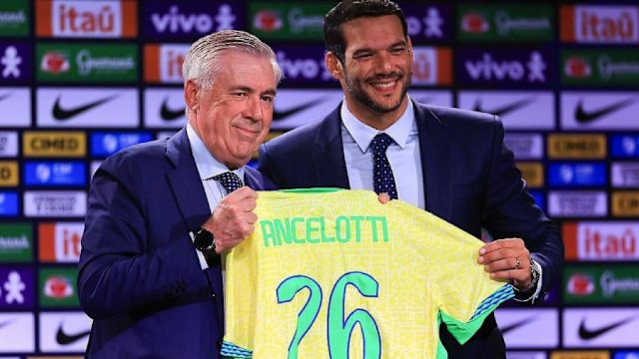 Presidenti i Federatës: Ancelotti do të bashkojë Brazilin, objektiv titulli i gjashtë botëror