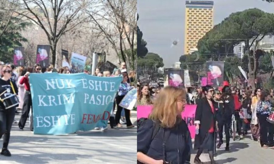 ‘Jemi gra të egra’/ 8 Marsi, gratë marshojnë në Tiranë, thirrje për të drejtat e tyre
