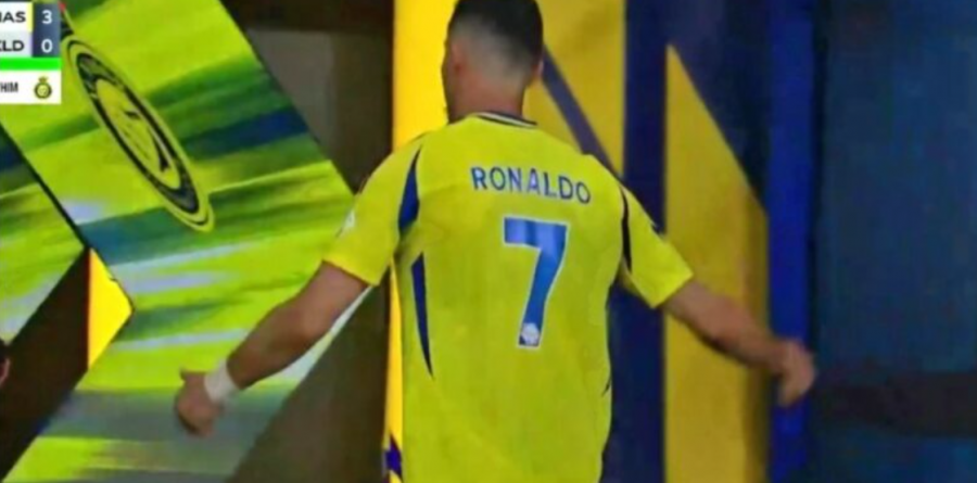 Ronaldo i pakënaqur nga zëvendësimi në minutën e 60 edhe pse ekipi i tij triumfoi