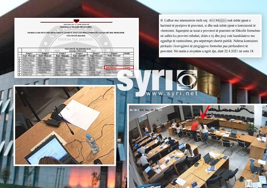 Dritëhijet e skandalit te Shkolla e Magjistraturës, djali i pedagoges kapet duke 'kopjuar'!