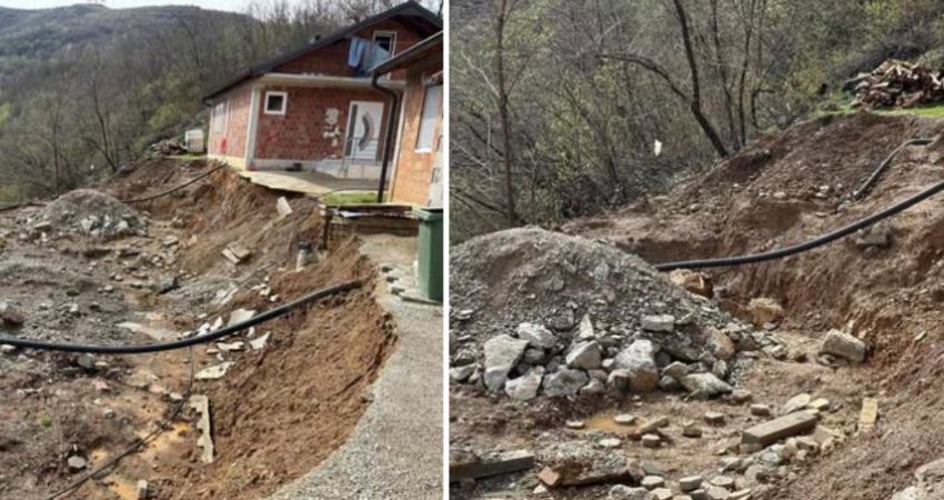 Rrëshqitje e dheut në fshatin Leskovec të Prizrenit, evaukohen disa familje