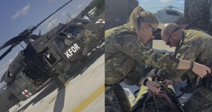 KFOR-i dhe partnerët stërviten për evakuim të shpejtë ajror në Prishtinë