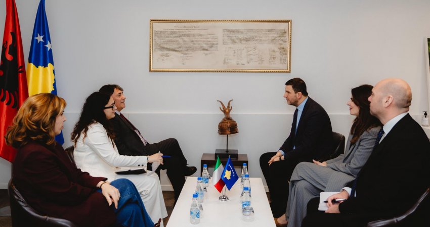 Krasniqi takon ambasadorin e ri italian: Kosova ka nevojë urgjente të dalë nga bllokada