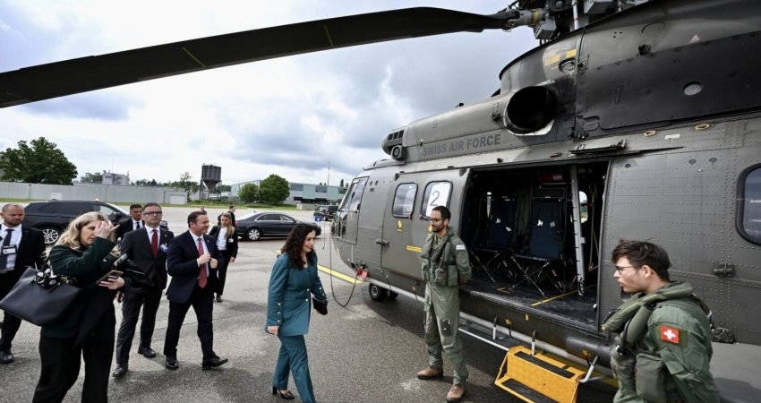 Presidentja Osmani arrin në Zvicër për vizitën shtetërore
