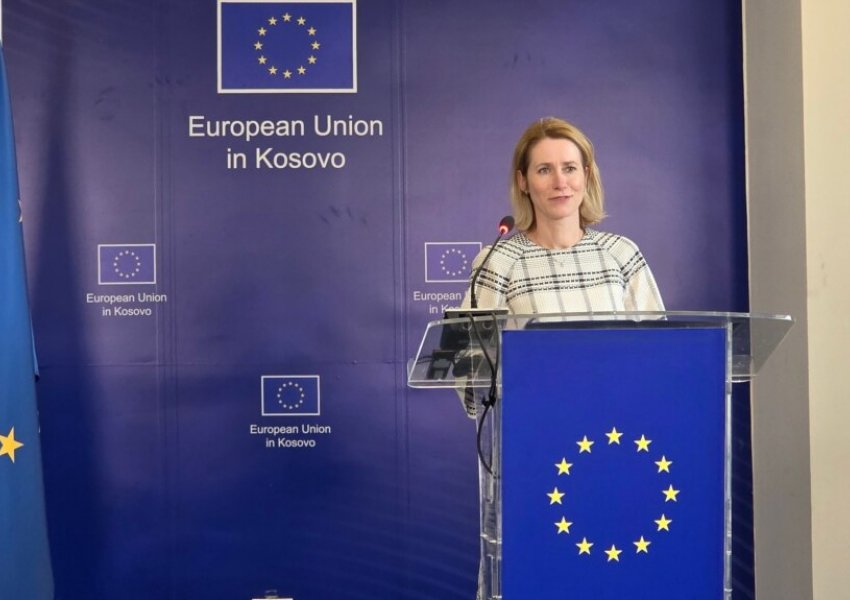 Kallas bën thirrje për zhbllokim të ngërçit politik në Kosovë, thotë se ka nisur heqja e masave