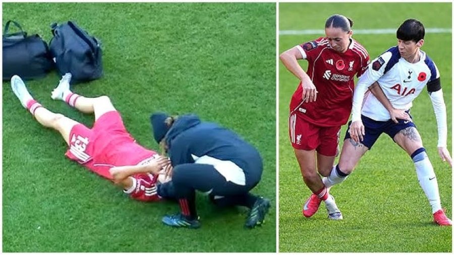Incident i rëndë në WSL: Futbollistja e Liverpool-it del me barelë dhe oksigjen nga fusha pas një rënieje të rrezikshme