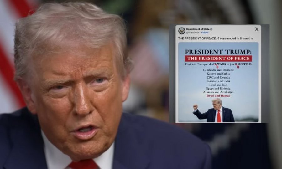 Trump thotë se ka ndalur tetë luftëra, e përmend sërish Kosovën dhe Serbinë