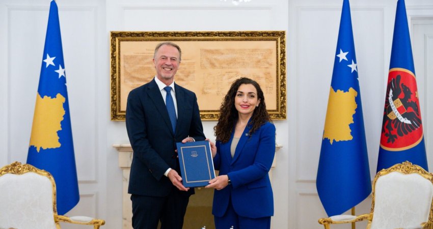 Osmani pranoi Raportin për Kosovën 2025 nga Komisioni Evropian
