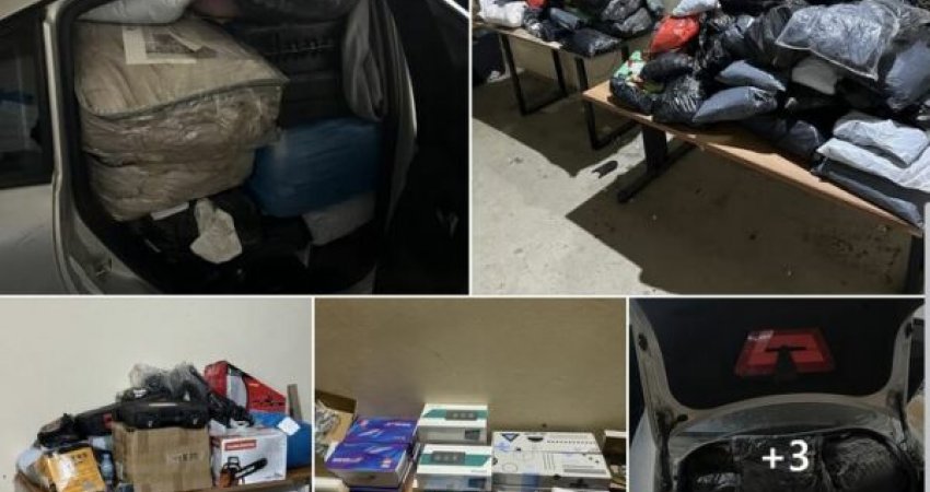 Veshmbathje e pajisje teknologjike, mall “në të zezën” kapet nga Dogana
