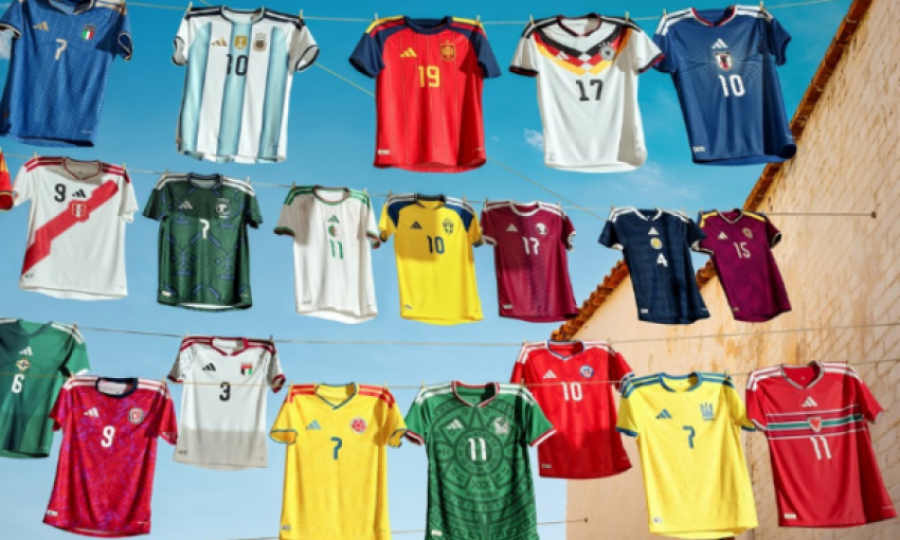 Adidas prezanton fanellat e reja për kombëtaret në Kupën e Botës 2026