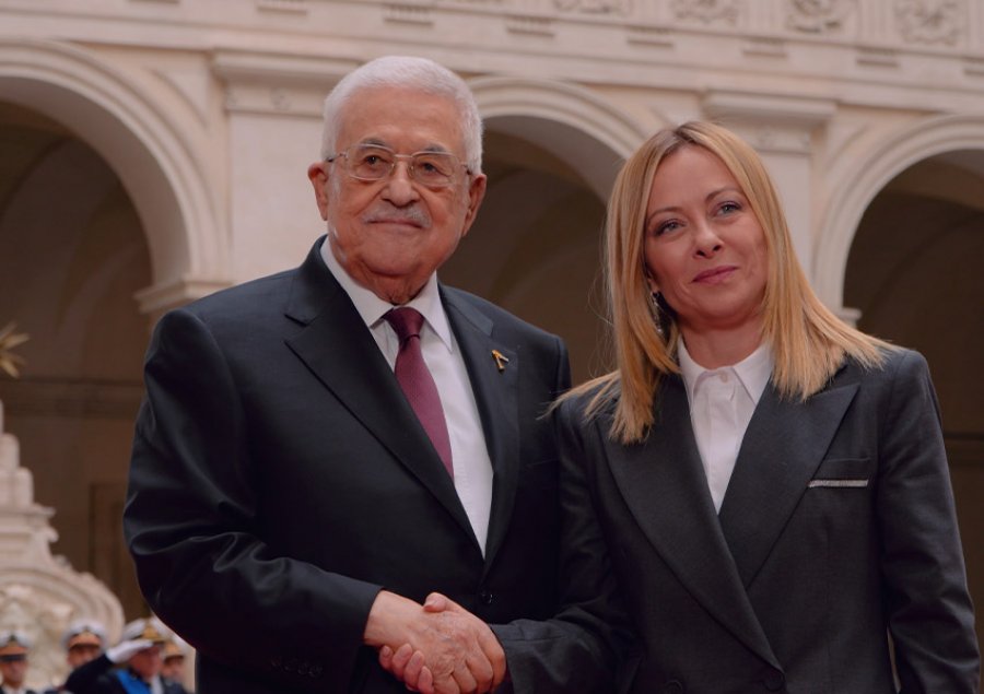 Meloni pret Presidentin Abbas në Romë: Paqe dhe rindërtim në Gaza, pa Hamas në të ardhmen e Palestinës