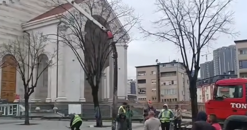 Punime në sheshin Xhorxh Bush, Përparim Rama publikon pamje: Vazhdojmë me punë