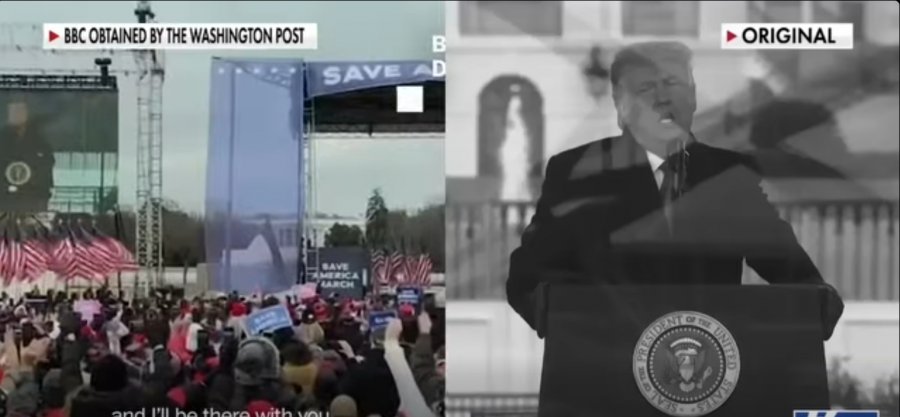 Del VIDEO: Ja si manipuloi BBC fjalimin e Trump gjatë trazirave në Capitol