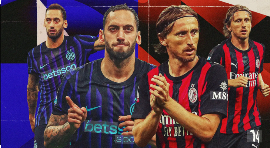 Ish-i Calhanoglu sfidon mjeshtrin Modric, dueli në mesfushë që ndez derbin e Milanos