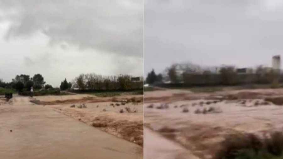 Përmbytje masive në Delvinë, zona të tëra të izoluara