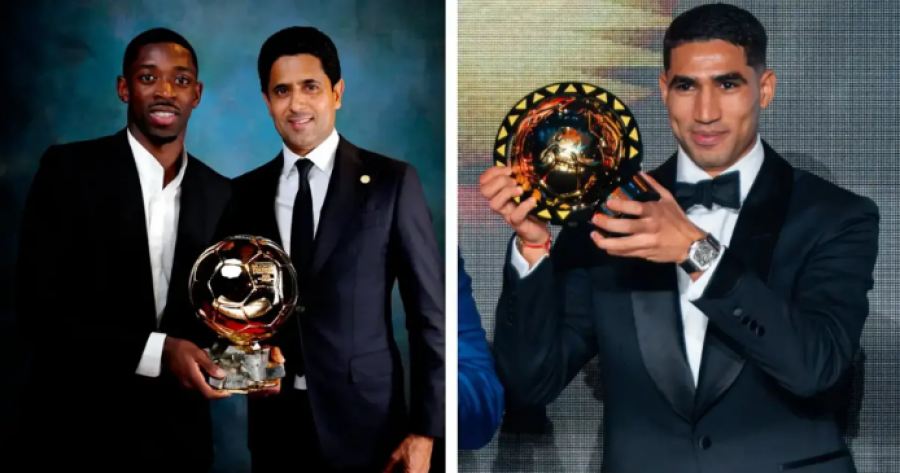 PSG hyn në historinë e futbollit, klubi i tretë që ka në skuadër fituesit e Topit të Artë europian dhe afrikan