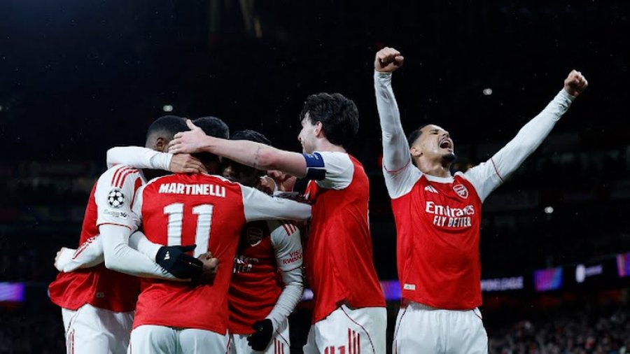 Renditja e Champions League pas 5 ndeshjeve, Arsenali kryeson i vetëm me pikë të plota