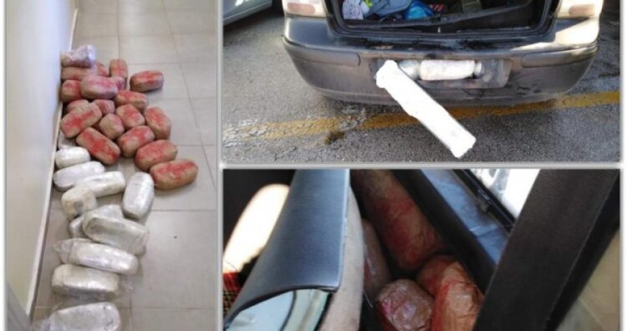 FOTO/ Kapet me drogë në makinë çifti shqiptar në Greqi