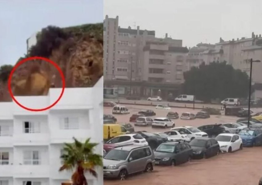 Panik në Ibiza: Shkëmbinjt rrëshqasin mbi hotel, tre persona të plagosur