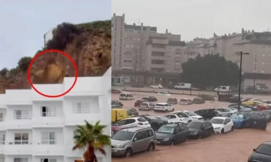 VIDEO/ Panik në Ibiza: Shkëmbinjt rrëshqasin mbi hotel, tre persona të plagosur