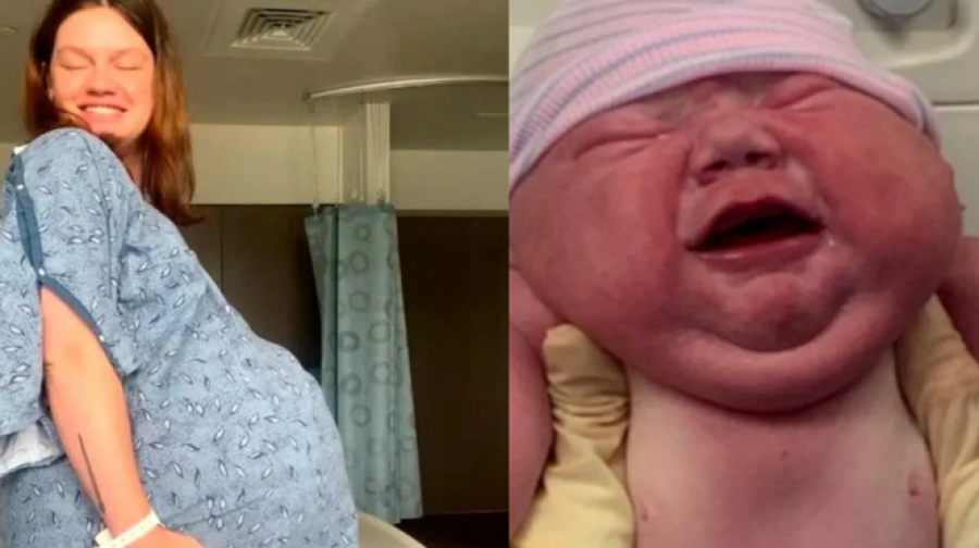 Një nënë në SHBA lind foshnjën gjigante, 5.8 Kg! 