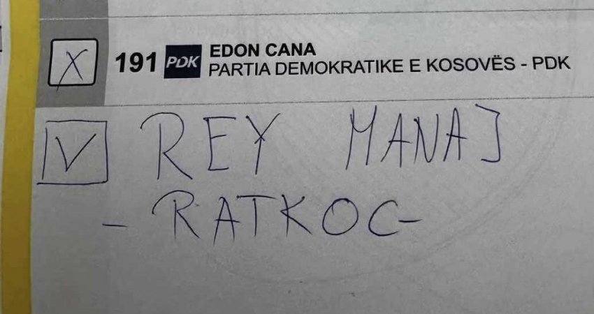 Qytetari nga Rahoveci e voton Rey Manajn në zgjedhje