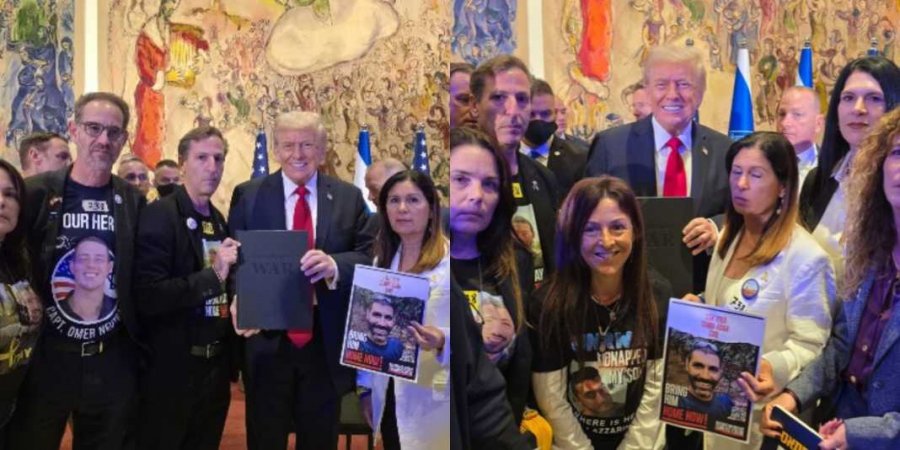 Trump takohet me disa familje të pengjeve
