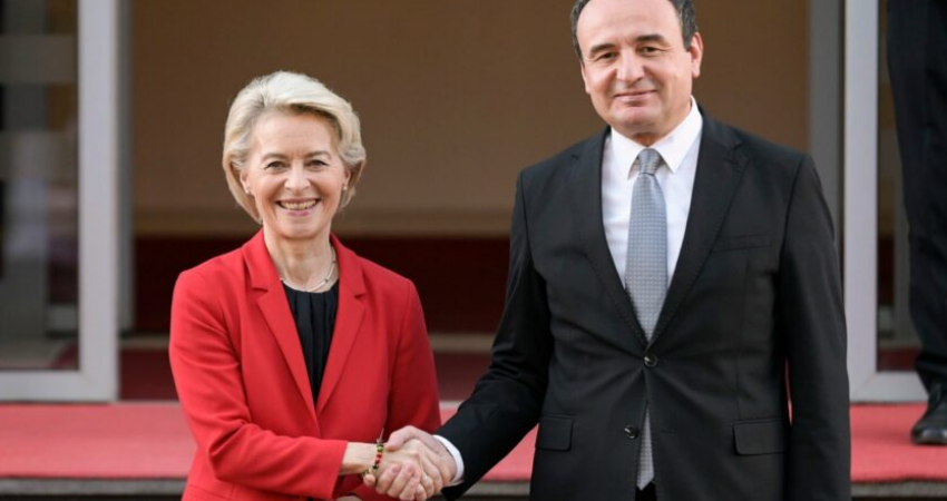  Ursula von der Leyen takon Kurtin në Kuvend