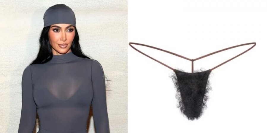Moda që askush s’e kërkoi, por të gjithë po flasin për të! Kim Kardashian shkakton bujë me tang*t e reja 'me qime pubike'