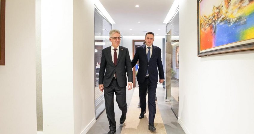 Abdixhiku takon ambasadorin e ri gjerman, e informon për zhvillimet politike dhe procesin e zgjedhjeve
