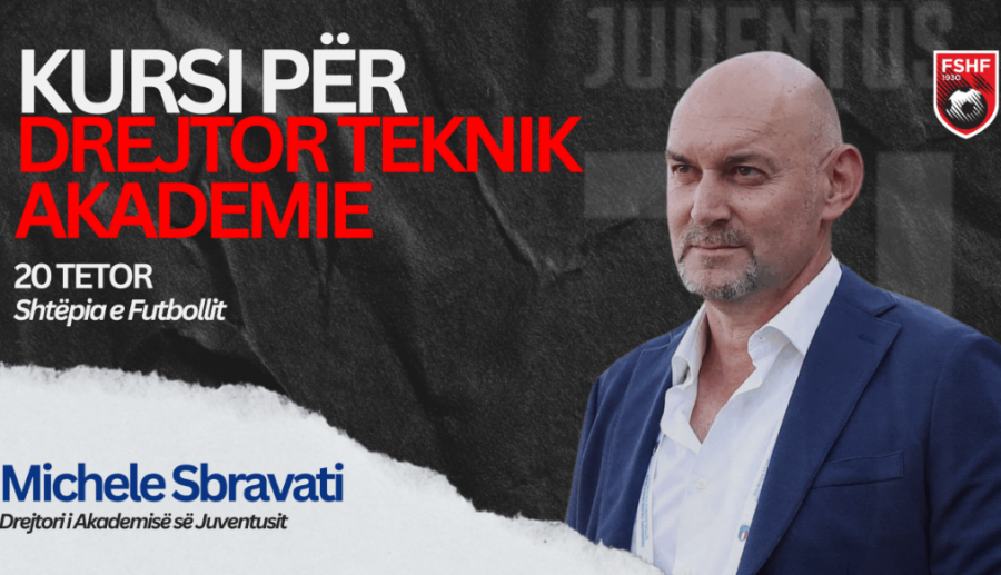 Kursi ‘Drejtor Teknik Akademie’, në ‘Shtëpinë e Futbollit’ do jetë i ftuar Drejtori i Akademisë së Juventusit