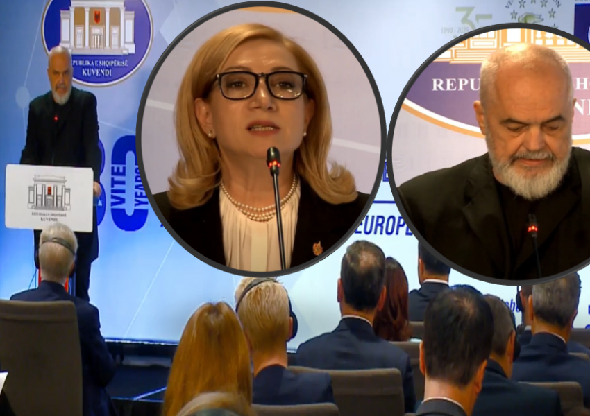 Edi Rama largohet nga salla kur kryetarja e Kushtetueses i kujton Olta Xhaçkën