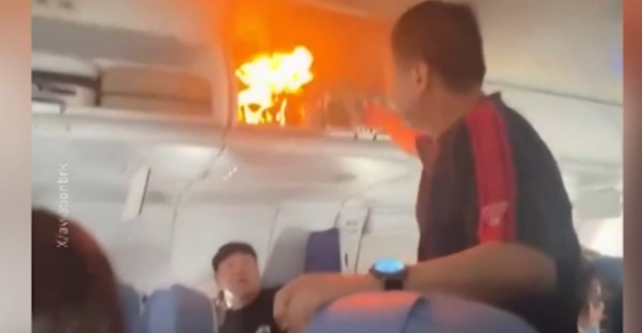 Bateria e litiumit merr flakë gjatë fluturimit të Air China