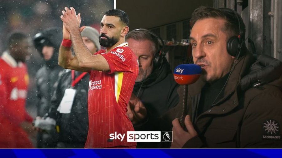 Gary Neville i shqetësuar nga rënia e formës së Salah: Më ka habitur shumë