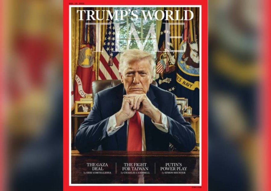Revista Time publikon një foto kopertine më të volitshme të Trump-it