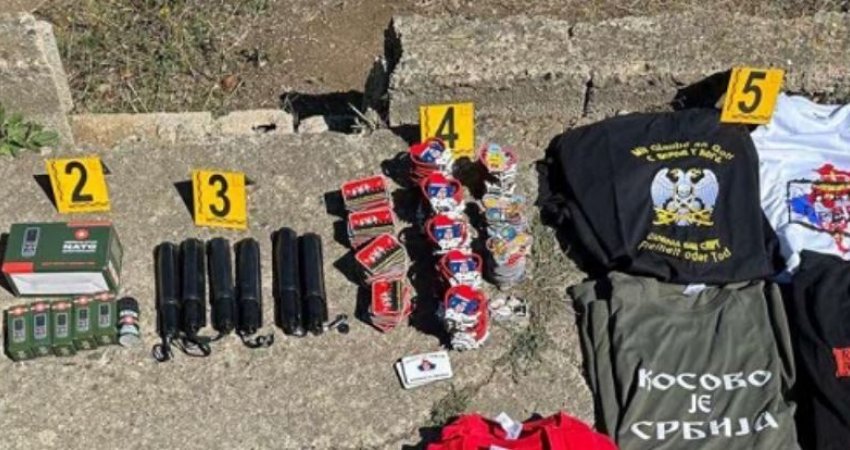 Policia e Kosovës me operacion special, gjen armë, bluza, maica me simbole nacionaliste serbe në veri