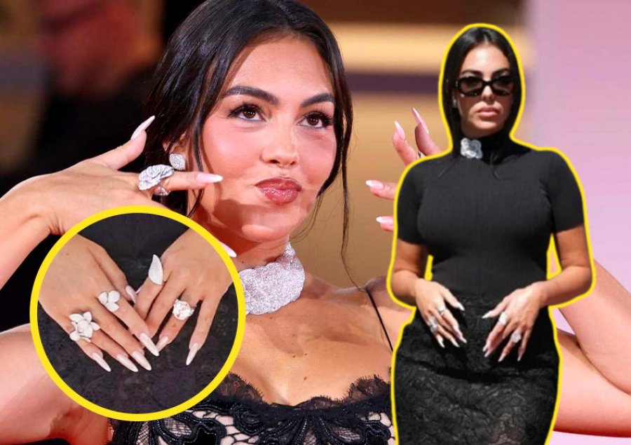 Unaza e fejesës i vjedh sërish vëmendjen Georgina Rodriguez në daljen publike