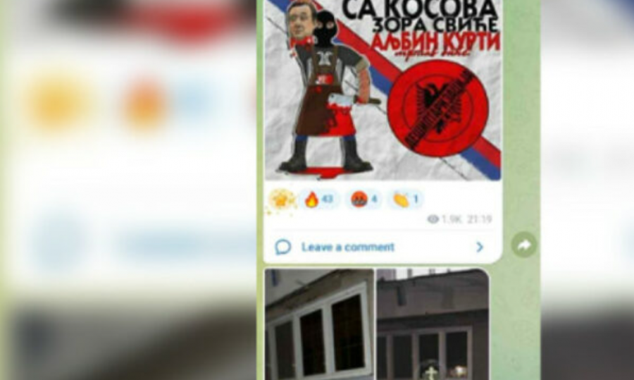 'Albin Kurti do jetë i vdekur', grafite skandaloze në veriun e Mitrovicës