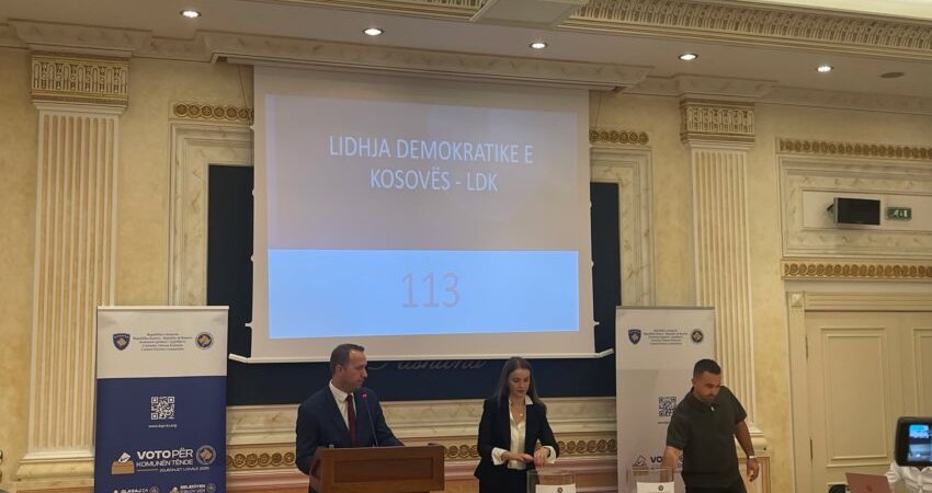 LDK-ja garon me numrin 113 në zgjedhjet lokale