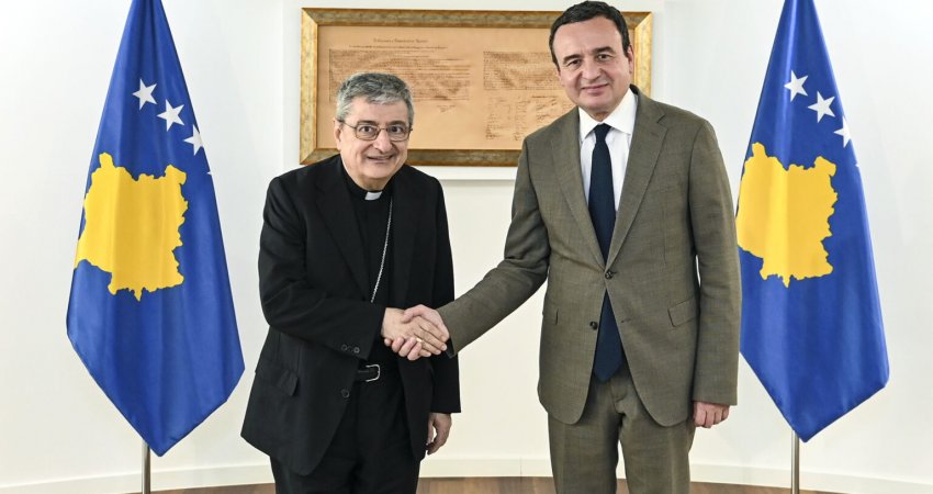Kurti takon Delegatin apostolik të Selisë së Shenjtë për Republikën e Kosovës