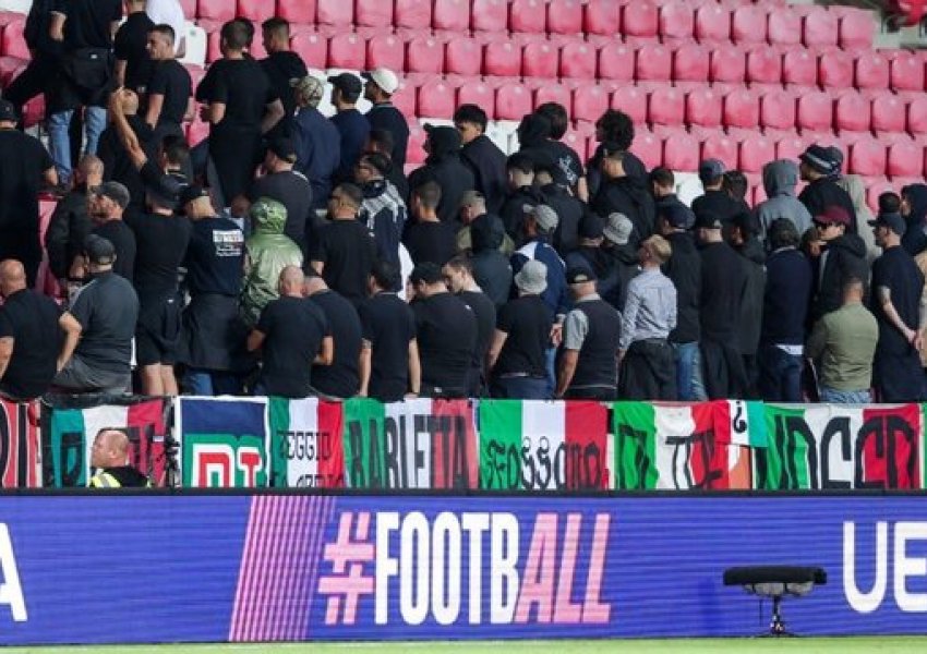 Protesta e tifozëve italianë, vërshëllejnë himnin izraelit dhe i kthejnë shpinën fushës