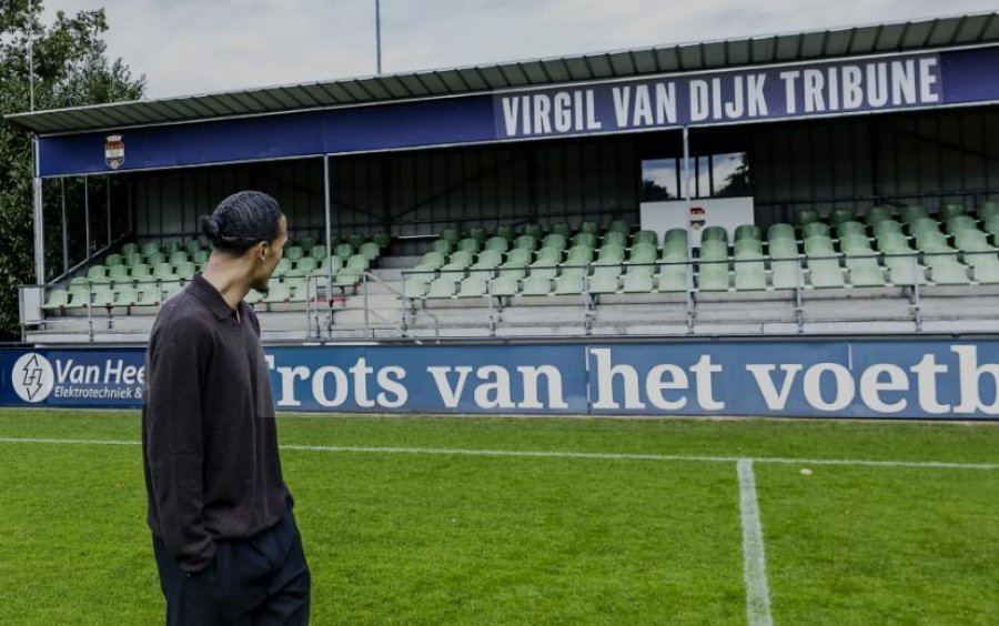 Virgil van Dijk nderohet nga Willem II: tribuna e stadiumit të të rinjve mban emrin e tij