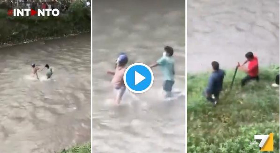 Zemërimi i një populli! Ministri tenton të ikë mes lumit me skafandër në kokë, protestuesit e ndjekin dhe e zhveshin (VIDEO) 