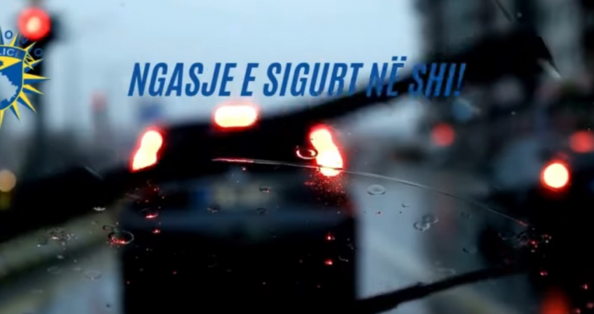 Policia e Kosovës apelon shoferët: Vozitni me kujdes në kushte të shiut për sigurinë tuaj dhe të të tjerëve në rrugë