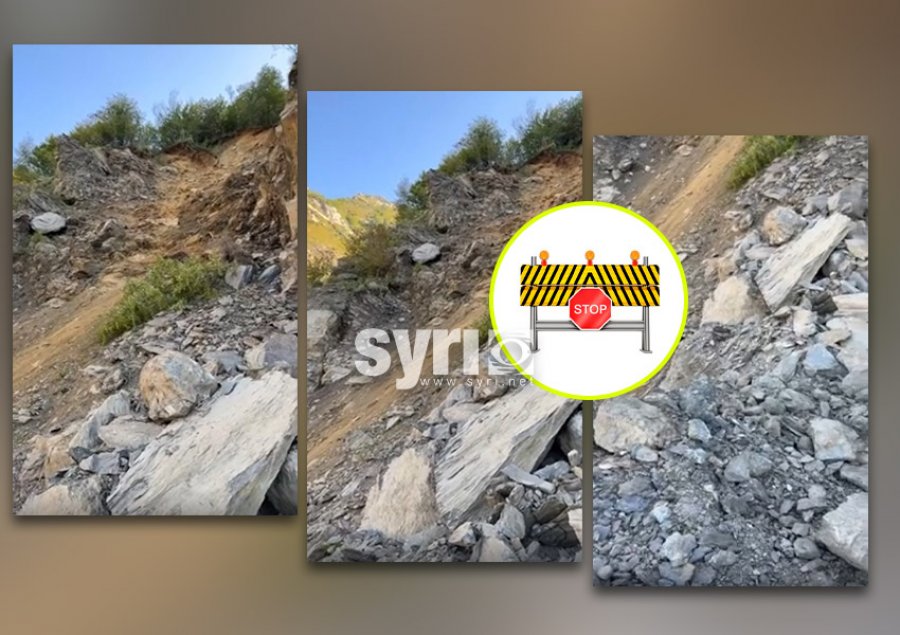 Shembet masivi shkëmbor në rrugën në ndërtim të Dukagjini, aksi që lidh disa fshatra i bllokuar prej dy ditësh