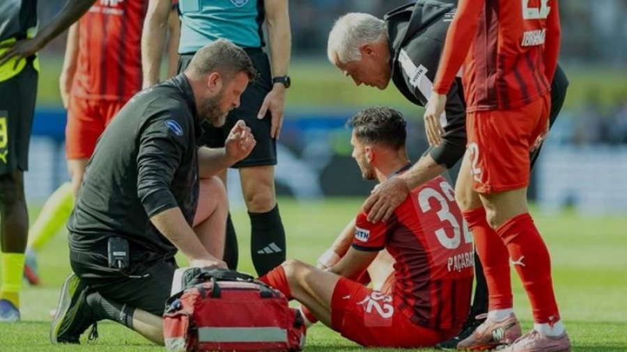 Goditje e rëndë për Heidenheim-in dhe Kosovën, Leart Paqarada pëson këputje të ligamentit