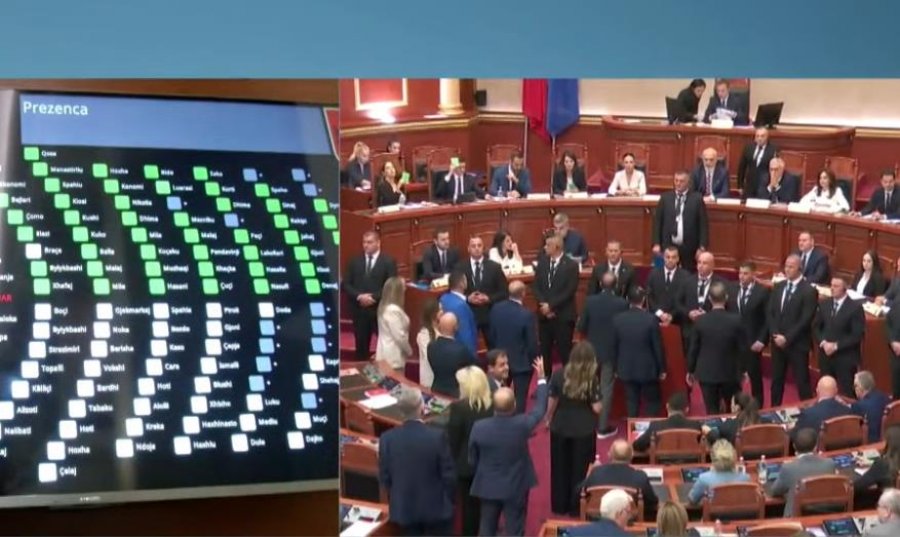 Dhuna e kartonëve në Kuvend - Përfundimisht në diktaturë